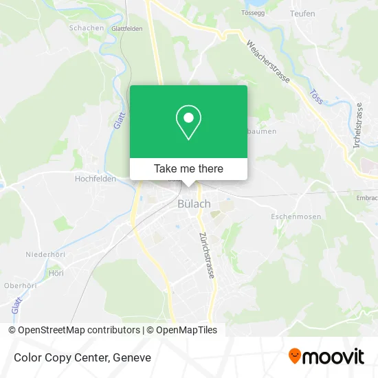 Color Copy Center map