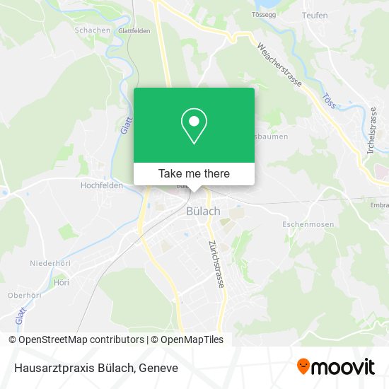 Hausarztpraxis Bülach map