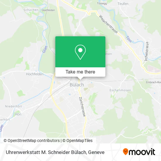 Uhrenwerkstatt M. Schneider Bülach map