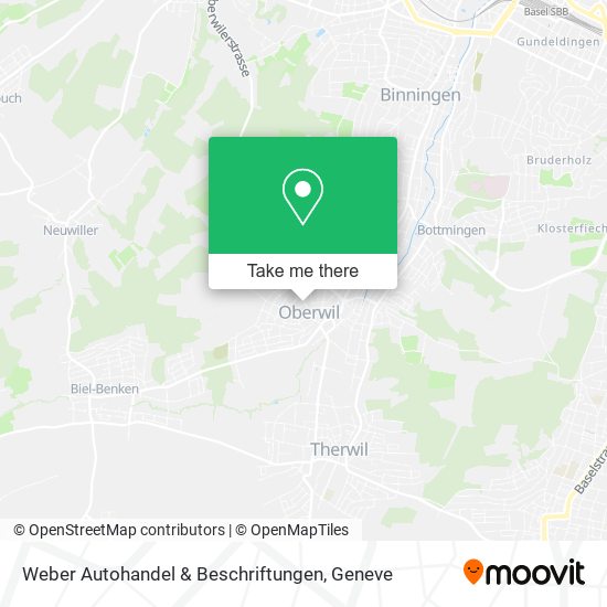 Weber Autohandel & Beschriftungen map