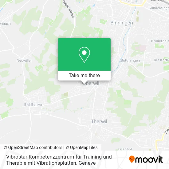 Vibrostar Kompetenzzentrum für Training und Therapie mit Vibrationsplatten map