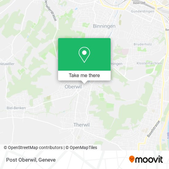 Post Oberwil map