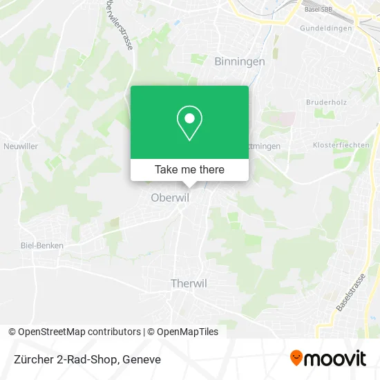 Zürcher 2-Rad-Shop map