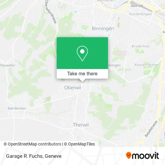 Garage R. Fuchs map