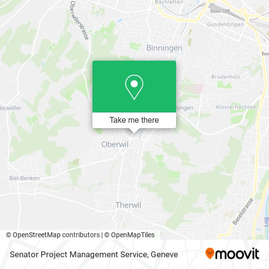 Senator Project Management Service map
