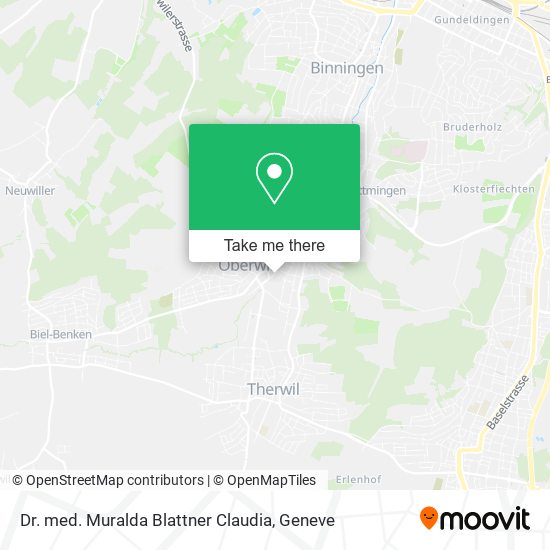 Dr. med. Muralda Blattner Claudia map