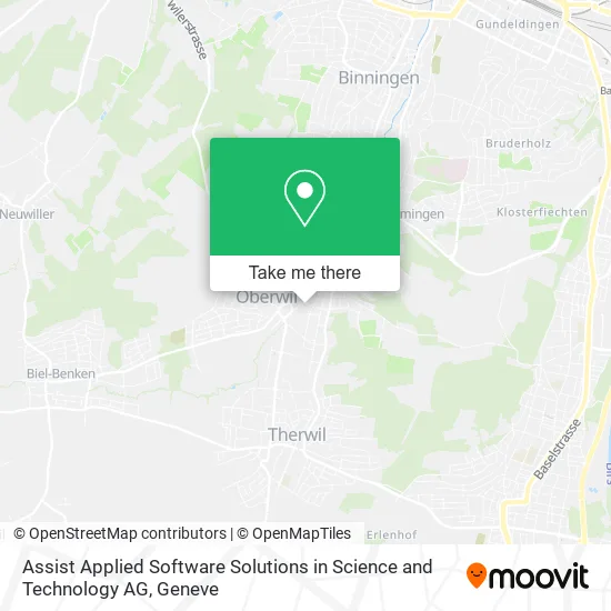 Assist Applied Software Solutions in Science and Technology AG map