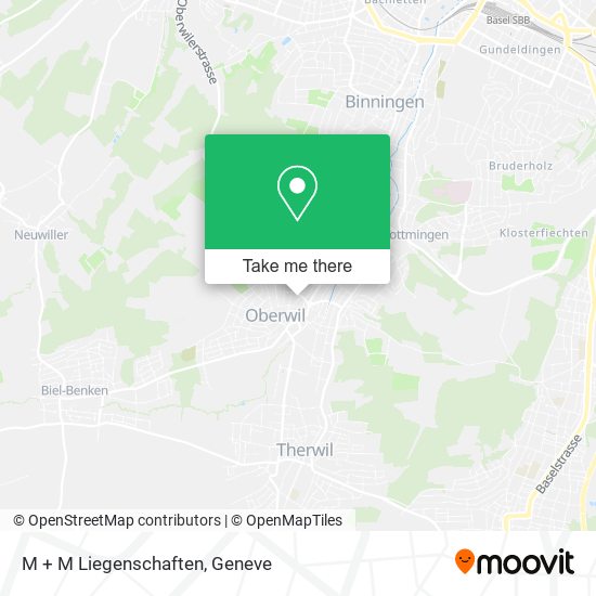 M + M Liegenschaften map