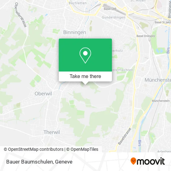Bauer Baumschulen map