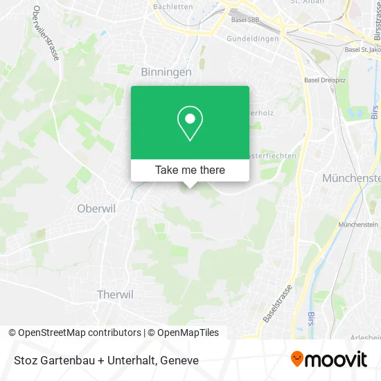 Stoz Gartenbau + Unterhalt map