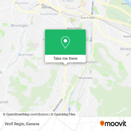 Wolf Regio map