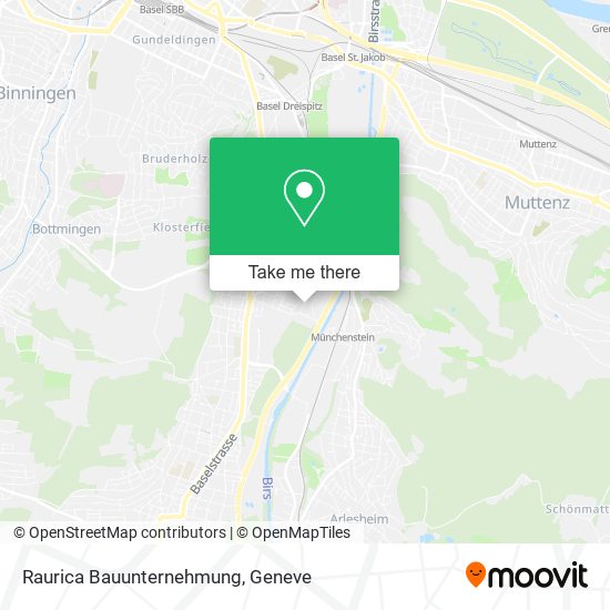 Raurica Bauunternehmung map