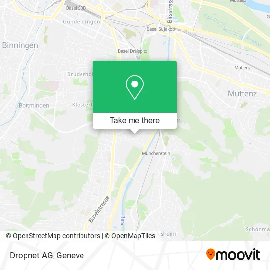 Dropnet AG map