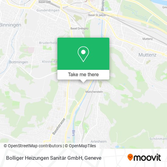 Bolliger Heizungen Sanitär GmbH map