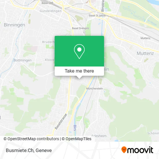 Busmiete.Ch map