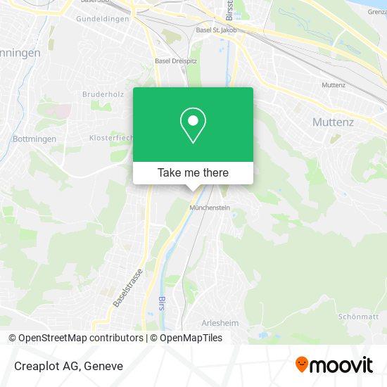 Creaplot AG map