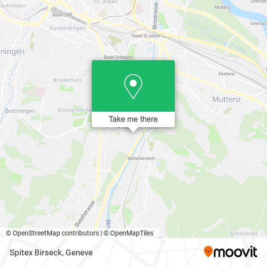 Spitex Birseck map
