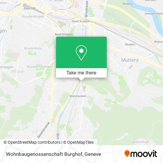 Wohnbaugenossenschaft Burghof map