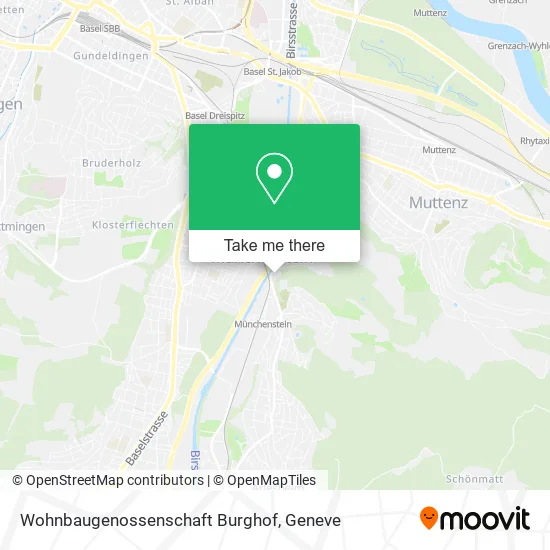 Wohnbaugenossenschaft Burghof map