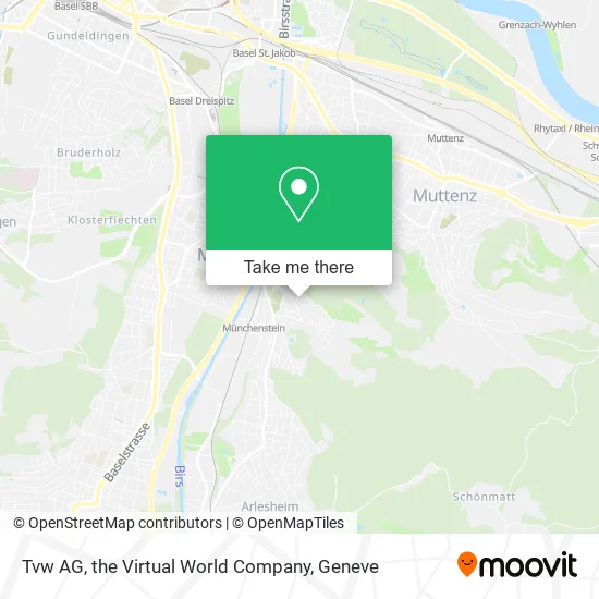 Tvw AG, the Virtual World Company map