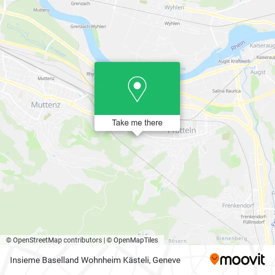 Insieme Baselland Wohnheim Kästeli map