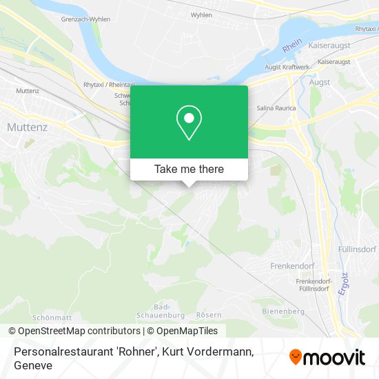 Personalrestaurant 'Rohner', Kurt Vordermann map