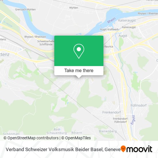 Verband Schweizer Volksmusik Beider Basel map