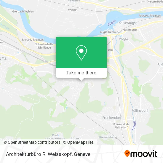 Architekturbüro R. Weisskopf map