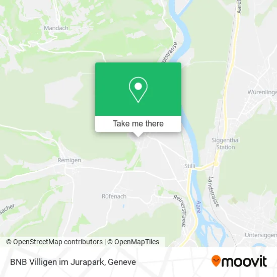 BNB Villigen im Jurapark map