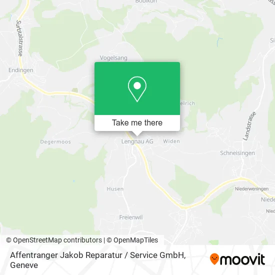 Affentranger Jakob Reparatur / Service GmbH map