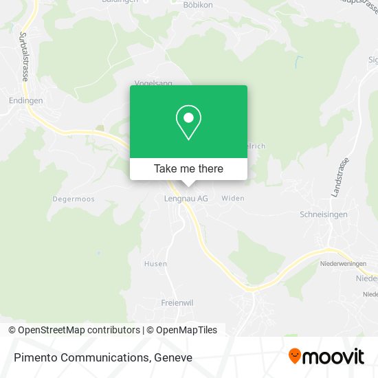 Pimento Communications map