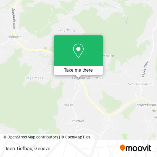 Isen Tiefbau map