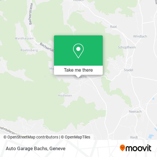 Auto Garage Bachs map