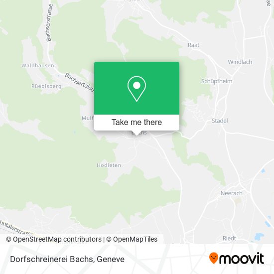 Dorfschreinerei Bachs map