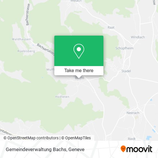 Gemeindeverwaltung Bachs map