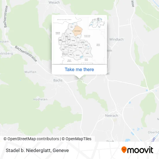 Stadel b. Niederglatt map