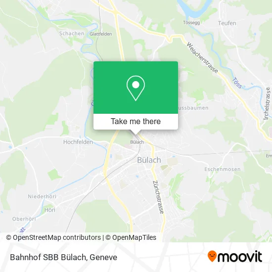 Bahnhof SBB Bülach map