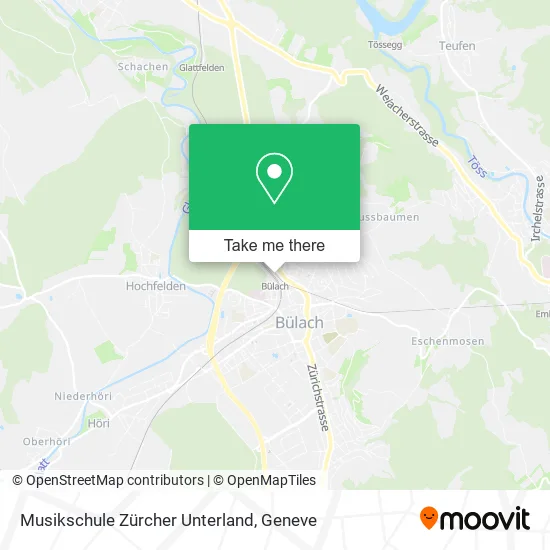 Musikschule Zürcher Unterland map