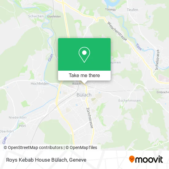 Roys Kebab House Bülach map