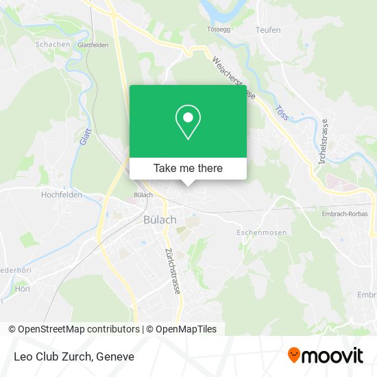 Leo Club Zurch map