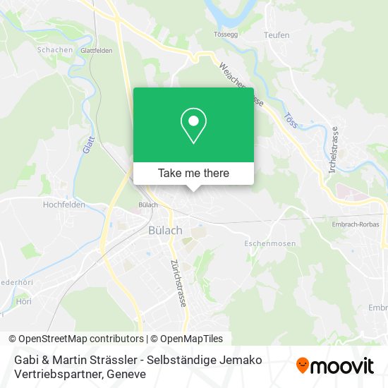 Gabi & Martin Strässler - Selbständige Jemako Vertriebspartner map