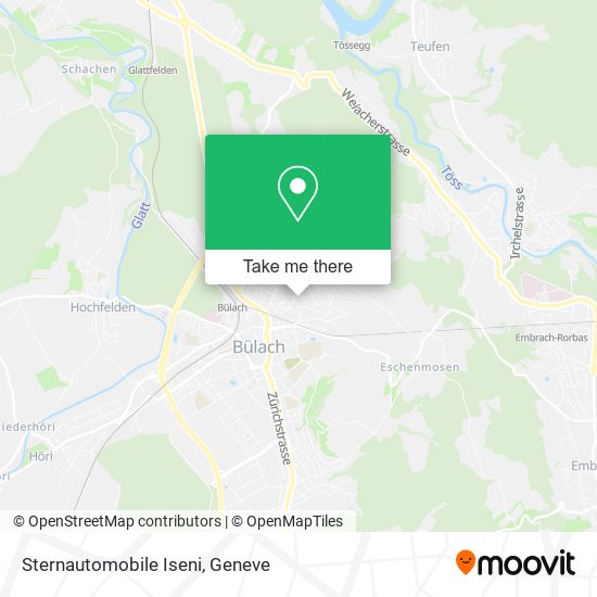 Sternautomobile Iseni map
