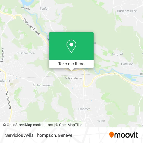 Servicios Avila Thompson map