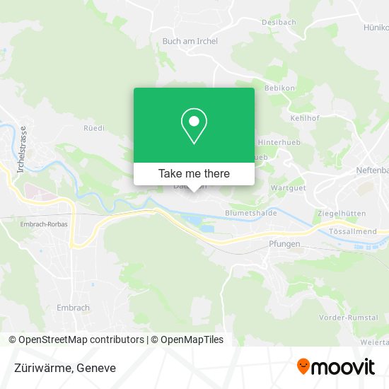 Züriwärme map