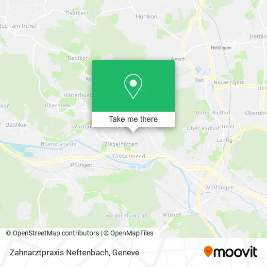 Zahnarztpraxis Neftenbach map