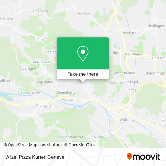 Afzal Pizza Kurier map