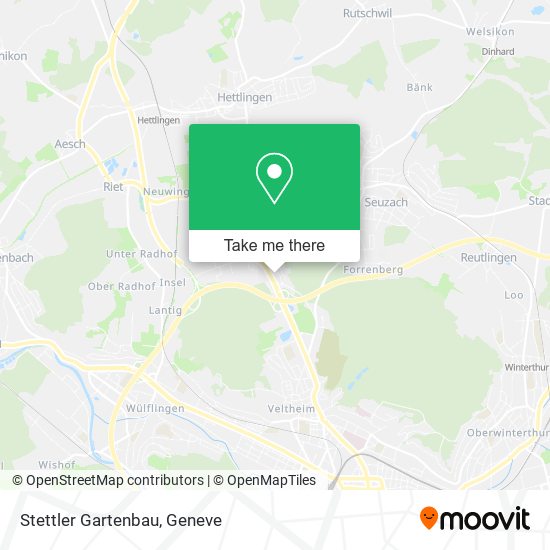 Stettler Gartenbau map