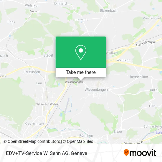 EDV+TV-Service W. Senn AG map