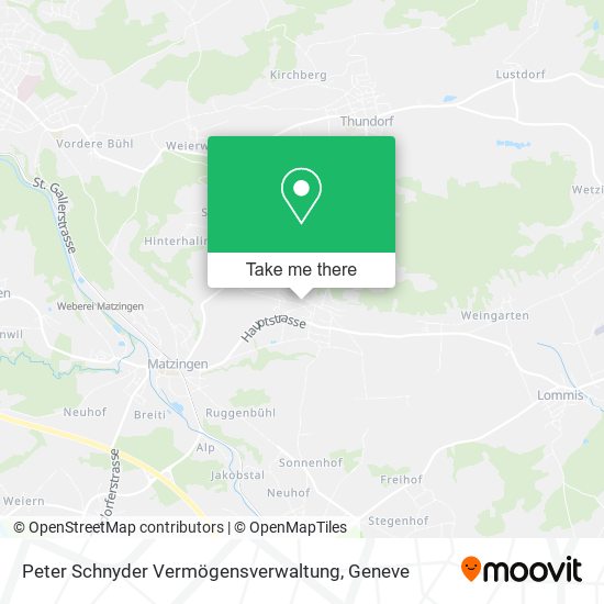 Peter Schnyder Vermögensverwaltung map