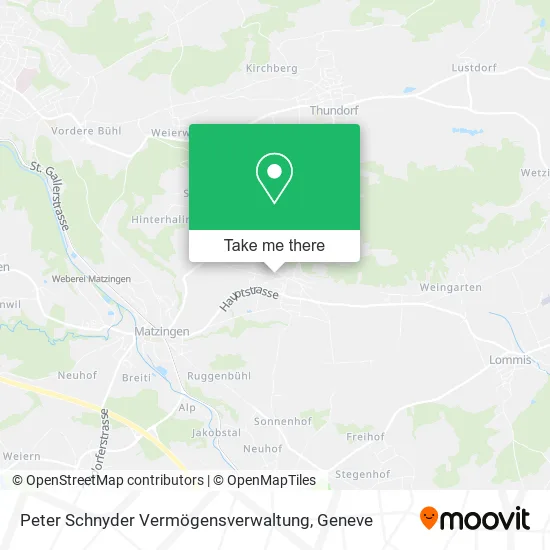 Peter Schnyder Vermögensverwaltung map
